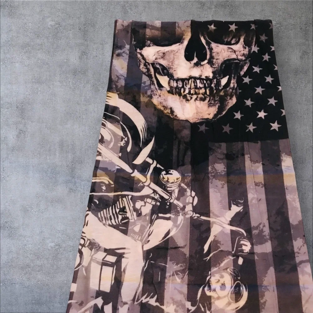 Biker Motorcycle 16 n 1 Neck Gaiter Face Cover Dust Mask Biker Rag